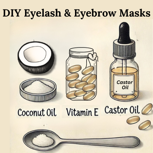 DIY Eyelash and Eyebrow Masks Using Natural Ingredients