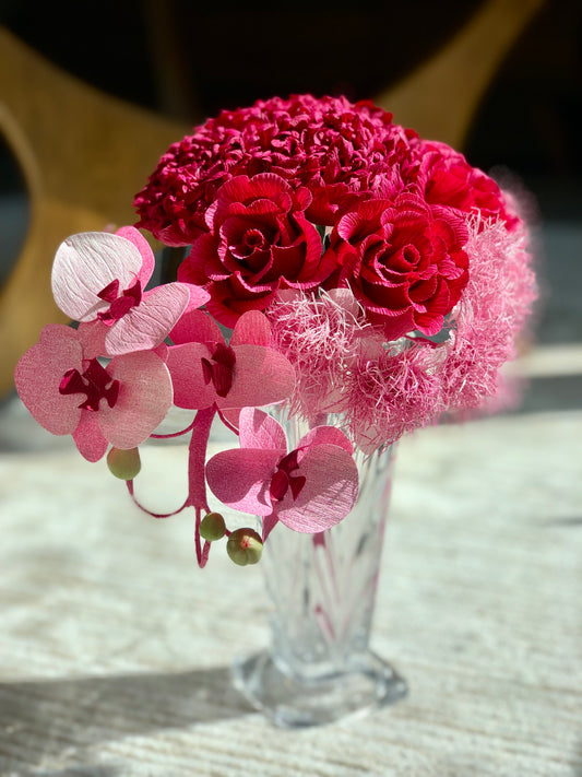 Realistic Paper Flower Bouquet