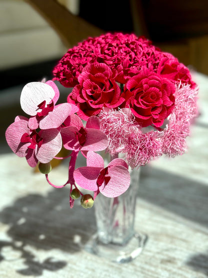 Realistic Paper Flower Bouquet